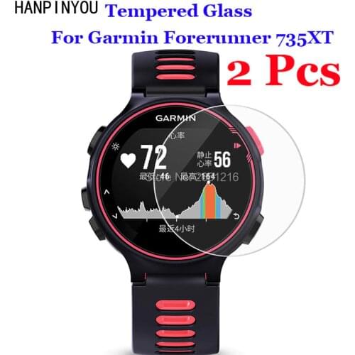 2 Pcs/Lot For Garmin 735XT Tempered Glass 9H 2.5D Premium Screen Protector Film For Garmin Forerunner 735XT 735 XT SmartWatch