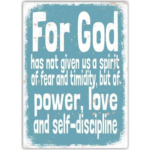 Tin Signs for God Metal Sign for Bedroom Cafe Home Bar Pub Coffee Beer Kitchen Bathroom Funny Wall Decor