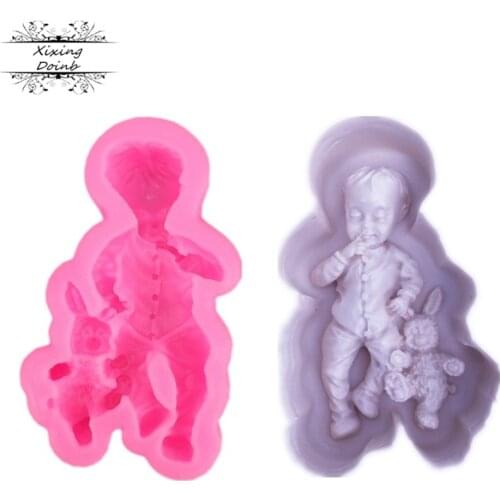 1Pcs Baby shape silicone soft candy mold cake decorating tool candy chocolate Soft Candy Mold