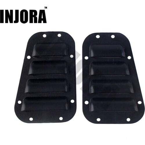2PCS Black Plastic TRX4 Intake Grille Cover for 1:10 RC Crawler Traxxas TRX-4 TRX 4 Body