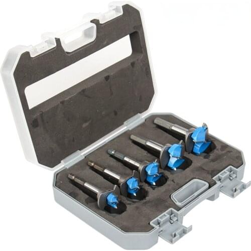 5PCS/SET 15-35mm Adjustable Positioning Woodworking tools drill bits Hole Saw Set Hard Alloy Drill DIY