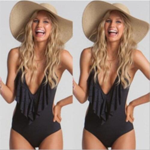 AU Women One-Piece Swimsuit Beachwear Swimwear Push-up Monokini Bikini Bathing