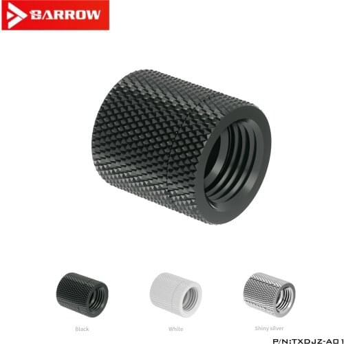 Barrow TXDJZ-A01, Double Internal Thread Rotating Fittings, Black / Silver / White Female To Female 360 Rotation Fittings