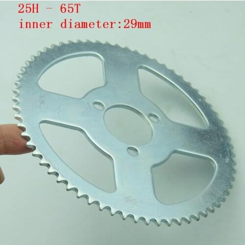 Free shipping 25H 65t 29MM Rear Sprocket fit Mini Moto ATV Quad Dirt Pit Pocket Bike Chopper Bike Motorcycle Motocross