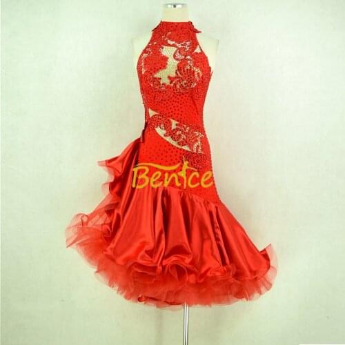 Free Shipping Latin Dance Skirt For Women Professional Sumba Dancing Skirt Adult Rumba QiaQia Latin Dress Latin Performances Dre