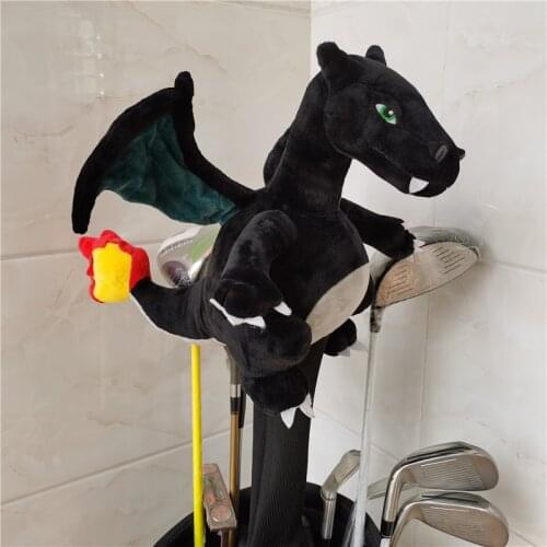 Dragon Golf driver headcover With Foldable iron shelf golf club 460cc Animal wood cover 3 Colors For Man Women