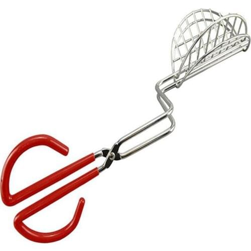 Tortilla Fryer Tongs Plated Steel Stainless Steel Tongs with Rubber Handle Kitchen Tools,Stainless Steel Taco Press Mold