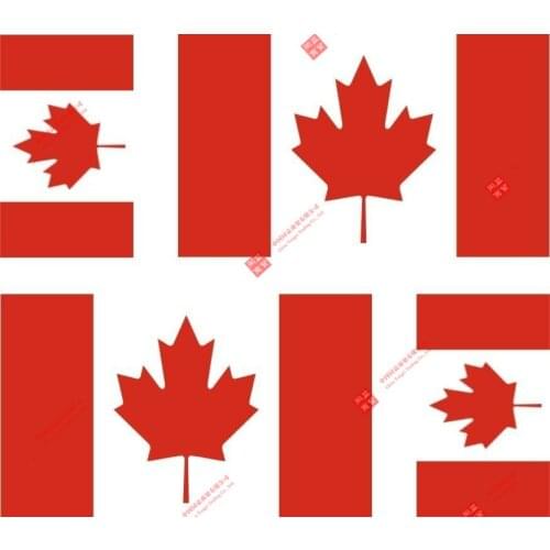Interesting 4x Sticker Adesivo Adesivi Decal Decals Vinyl Auto Moto Bandiera Canada Racing Stickers Laptop
