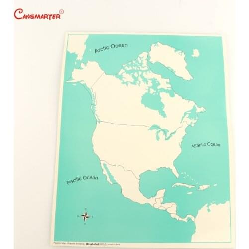 World Maps Cards Montessori Educational Teaching Learning Toy Early Education Preschool Student Toy Map Board Geography