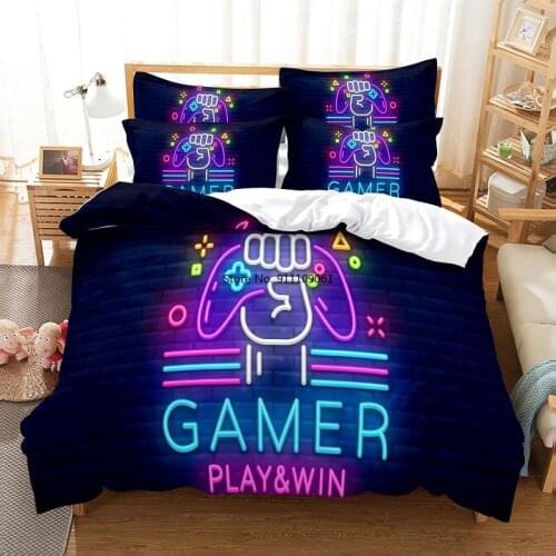 Fashion Design Game Handle Bedding Set Duvet Cover Set Pillowcase 3d Bedding Digital Printing Bed Linen Queen Size Bedding Sets