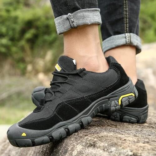 New Men Outdoor Shoes Waterproof Hiking Breathable Tactical Combat Training Army Boots Sneakers Non-Slip Mens Trekking Shoes