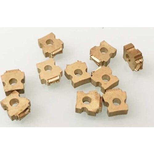 Brass hollow type 2.5*6.8*7mm alphabet letters to print date number for letters coding machine