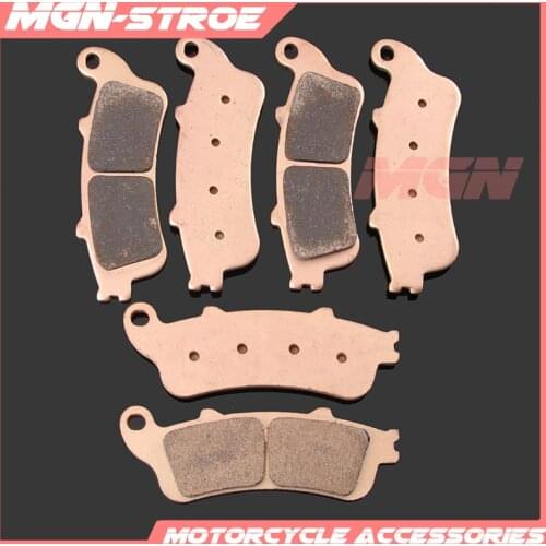 Motorcycle metal sintering brake pads For VTX1800 02-08 GL1800 01-15 VFR800 98-05 CBR1100XX 97-08 ST1300 02-07 ST1100 96-02