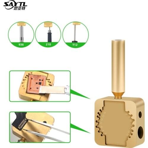 CPU glue removal Heating platform Dot Matrix Cable Desoldering Soldering iron tip adapter for 936/T12/JBC 210/JBC 245 series