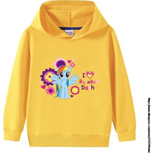 New My Little Baby girl pony Boys girls Hooded Children T Shirts Kids Cotton Boy Clothes Hooded Sweatshirt Hoodies