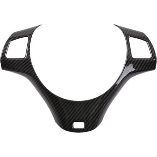 Car Interior Steering Wheel Decoration Cover Trim For-BMW 3 Series E90 E92 E93 2005-2012 LHD