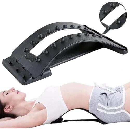 Shiatsu Cushion Massage Stretcher Massage Back Muscles Spine Pain Applicable Adjustable Massager Lumbar Massage Support