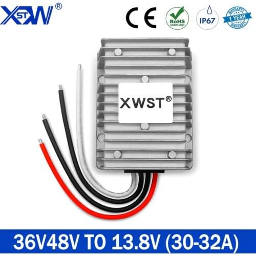 30-60V 36V48V to 13.8V 30A 32A 414W Power Buck Module Car Step Down DC DC Converter Voltage Regulator Reducer XWST