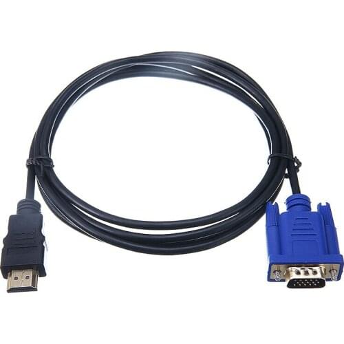 Durable Gold-plated VGA Video Converter Adapter Cable Portable Lightweigh 1080P HDMI-compatible Cables For PC DVD HDTV