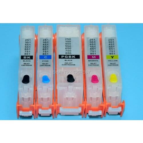 Inkjet printer empty ink cartridge with arc chip for canon pgi450 cli451 PIXMA MG5540 MG6440 iX6840 for canon PGI-450 CLI-451