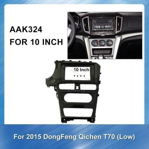 Car Dash Install Facia Bezel Adapter Plate Trim Cover Frame For Dongfeng Qichen T70 (low) 2015 Radio GPS Kit frame Fascia Panel