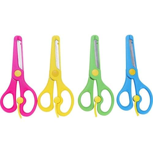 A Variety of Colors Optional Student Scissors 13.5cm Length Childrens Scissors DIY Handmade Art Stationery Childrens Paper-Cut