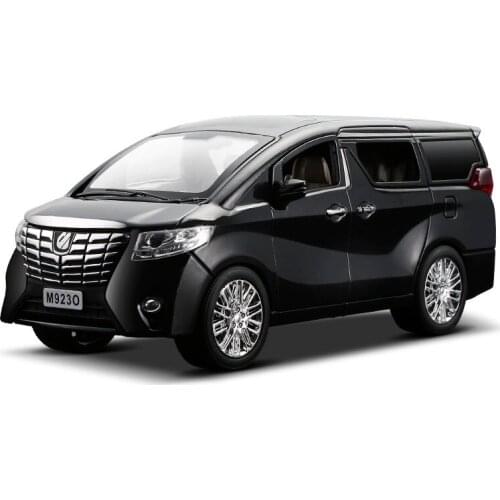 1:24 1:32 Toyota Alphard Luxury Business Car Model Alloy Pull Back Toy Vehicles 6 Doors Can Be Opened Free Shipping
