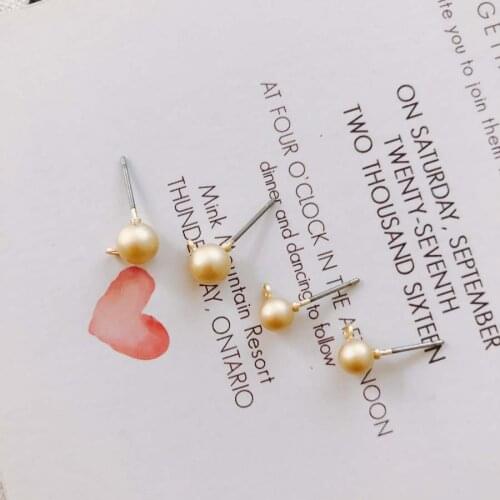 Yajin Stud earring 5mm 6mm earrings made of hanging accessories accessories materials