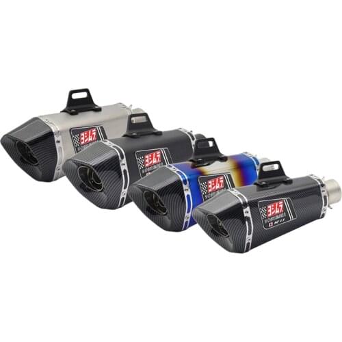 Inlet 51mm Motorcycle Exhaust Pipe Yoshimura R11 Motorbike Pitbike Scooters Muffler Escape Moto Universal Slip On