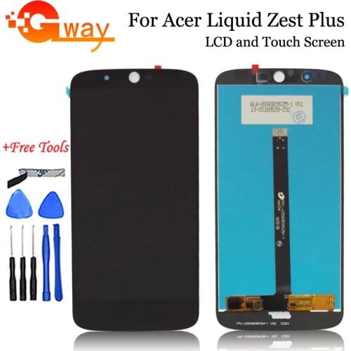 5.5" For Acer Liquid Zest Plus LCD Display+Touch Screen LCD Digitizer Glass Panel Replacement For Acer Zest Plus LCD+Free Tools