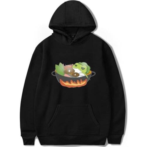 Winter frog oversized Sweatshirt men and women Fasion casual Harajuku cute Warm Cool Pullover Hoodies carton Women Korean style