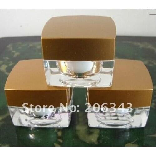 10g ACRYLIC SHINY GOLD,SHINY SILVER cream bottle,cosmetic container,,cream jar,Cosmetic Jar,Cosmetic Packaging