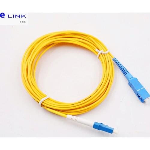10pcs SC-LC fiber optic patch cord SM Simplex 1M 2M 3M 5M 7M 10M LC-SC optical fibre jumper 2.0mm 3.0mm SX free shipping IL