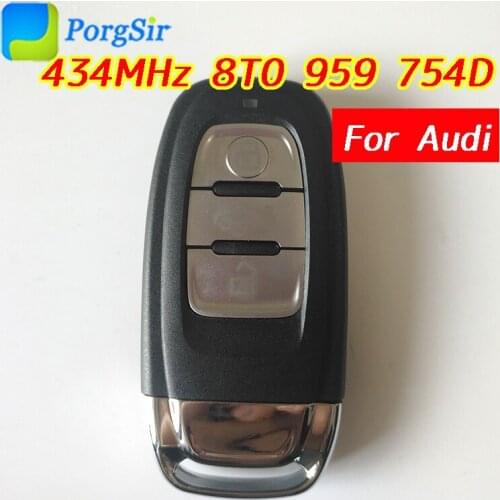3 Button 434MHz not Smart Type Remote Control Key With PCF7945 HITAG(VGA) Chip for Audi A4L Q5 FCCID: 8T0 959 754D
