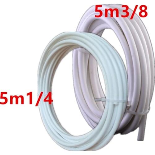 5m 3/8 + 5m water tube 1/4 quick hose Pipe For RO Water Filter System Aquarium PE Reverse Osmosis