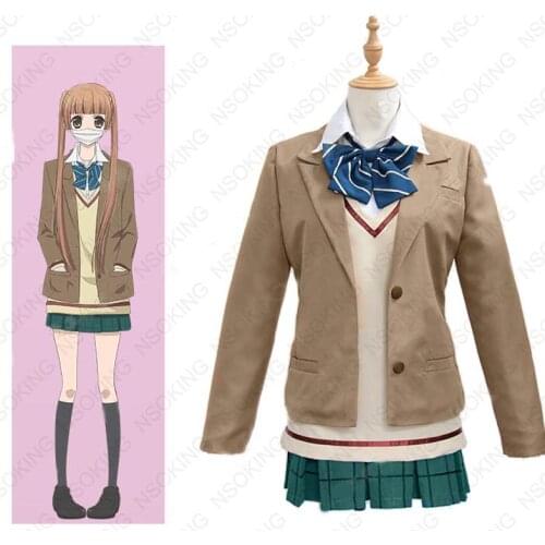 Anime Anonymous Noise Nino Arisugawa school uniform Cosplay Costume Tailor Made