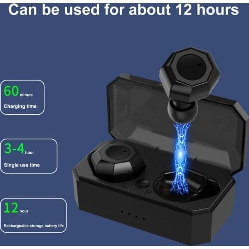 I3 Bluetooth 5.0 Wireless Mini Rechargeable Earphone Smart Touchs Noise Reduction Headset HIFI Handsfree No Delay Headphone
