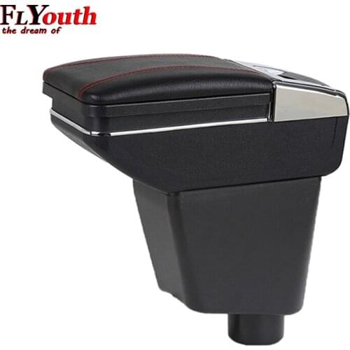 For Renault Kaptur Captur QM3 Armrest Box Central Store Content Box Cup Holder Interior Car-Styling Accessory Part 2014-2017
