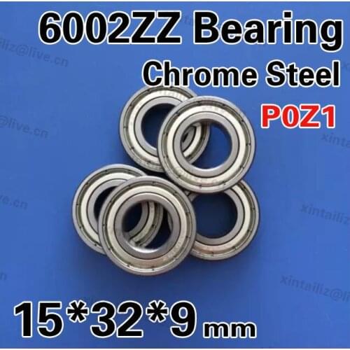 [CM6002ZZ-P0]Free Shipping 10pcs chrome steel 6002ZZ 102 50102 60102 ball groove bearing 15mm*32mm*9mm bearing