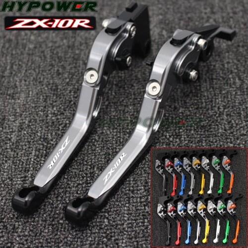 For KAWASAKI ZX10R 2016 2017 2018 Motorcycle Accessories Brake Clutch Levers Adjustable Folding Extendable Lever ZX 10R RR / KRT