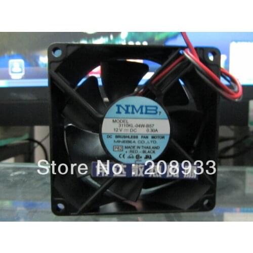 For NMB 8025 12V 0.30A 3110KL-04W-B57