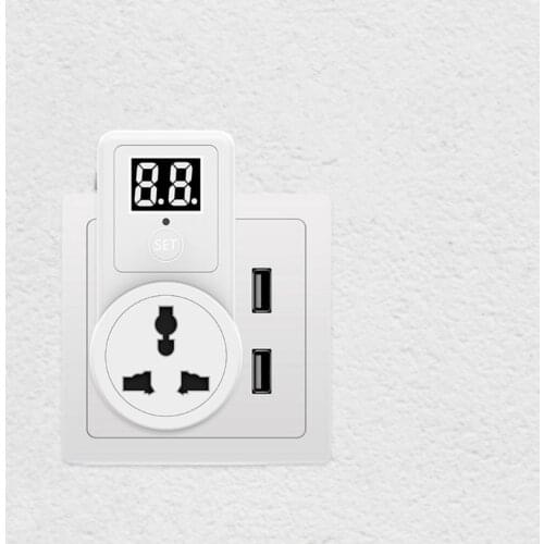 Electric Digital Countdown Timer Switch Time Control Telephone Battery Electric Vehicle Charging Countdown Timer Socket