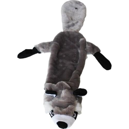 Raccoon Shape Pet Dog Toy Plush Puppy Chewing Toy