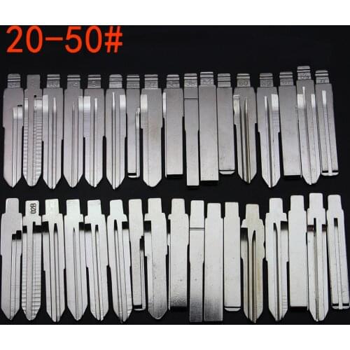 20-50# 20# 22# 25# 26# 27# 28# 29# 31# 38# 39# 40# 50# Key Blade Car key embryo Car Key Embryo replacing the key head