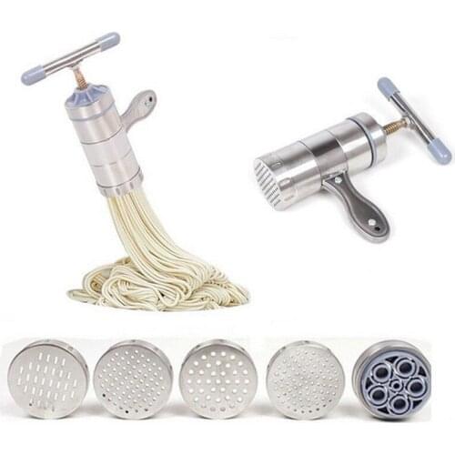 Quality Assurance Stainless Steel Pasta Noodle Maker Machine Handmade 5 Mode Noodles Press Spaghetti Machine Para Hacer Noodles