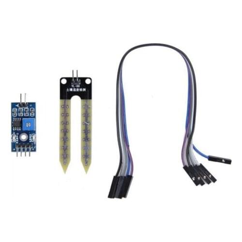 Soil Humidity Hygrometer Moisture Detection Sensor Module w/Dupont Wires diy electronics