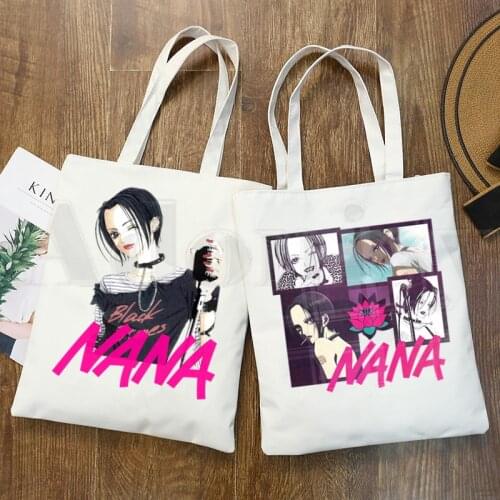 Nana Anime Manga Nana Osaki And Ren Honjo Harajuku Handbags Shoulder Bags Casual Shopping Girls Handbag Women Elegant Canvas Bag