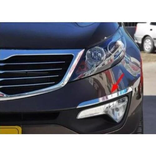 For Kia Sportage R 2011-2014 Front Fog Lamp Bright Fog Lamp Eyebrow Modified Fog Lamp Frame