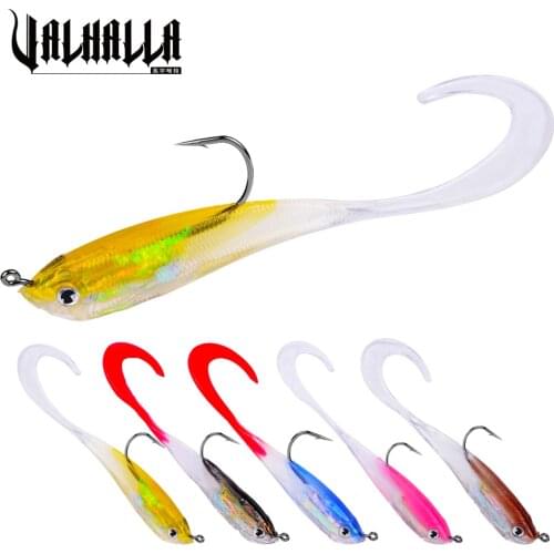 11.5cm-15.5g Comdaba Silicone Fishing Bait 5pcs/lot Soft Wobblers Artificial Bait Sea Bass Carp Fishing Lead Jig Baits Tackle