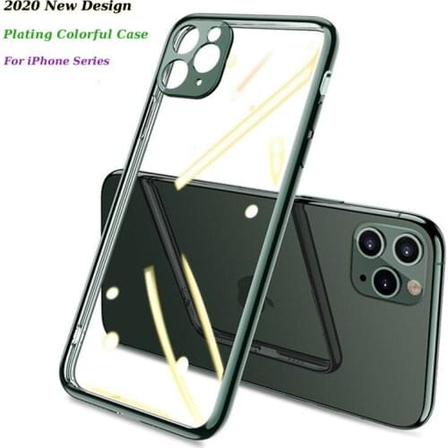 Luxury Clear Crystal Shell For iPhone 12Pro Case 11 X XR XS Max,Ultra Soft Back Cover For iPhone SE 2020 6 6s 7 8 plus Proection